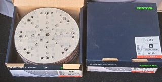 7 Cajas Lijadora Festool, Mirka y Wurth