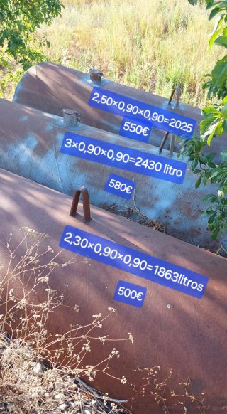 3 Cisternas de Hierro. Teléfono 646298336