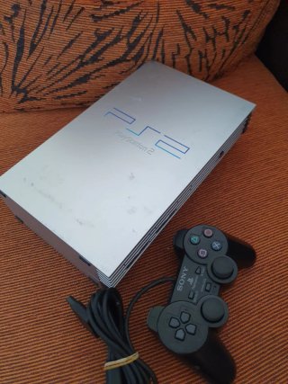 Ps2 Fat Sony Plata + Mando Negro Original