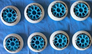 Confezione di 8 Ruote da 100 mm per pattini a rotelle, 85A