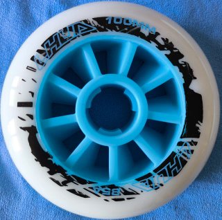 Confezione di 8 Ruote da 100 mm per pattini a rotelle, 85A
