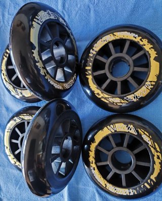 Confezione di 8 Ruote da 100 mm per pattini a rotelle, 85A