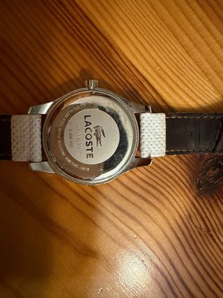 Reloj Lacoste Blanco Correa Texturizada