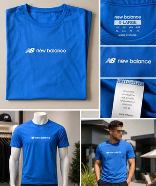 Camiseta New Balance Azul Hombre Talla XL
