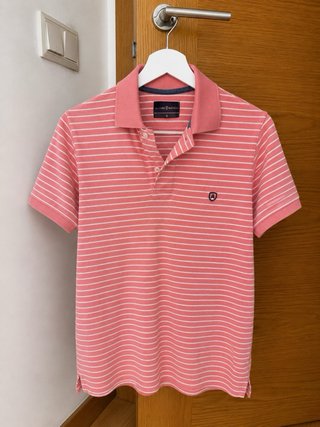 Polo Rayas Blancas Alvaro Moreno Talla S