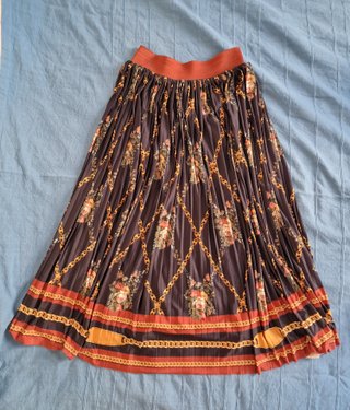 Gonna lunga Zara fantasia floreale catene