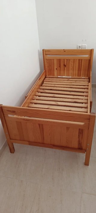 Cama infantil madera 70x160cm + colchón
