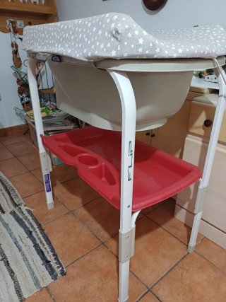 Cambiador bañera bebé estrellas