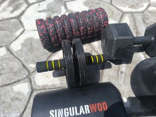 Pack CrossFit / Gimnasio: Barra, Mancuernas, Kettl