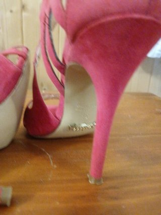 Scarpe con tacco donna fucsia