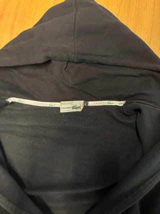 Sudadera Lacoste Negra con Cremallera
