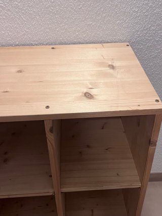 Estantería de madera modular