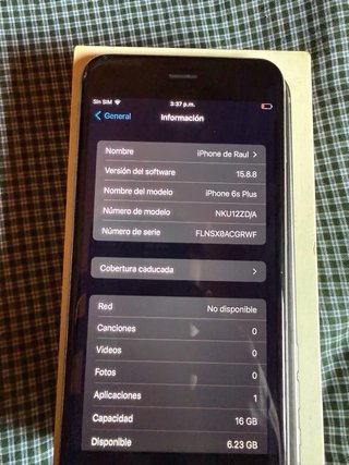 iPhone 6s Plus 16GB plata