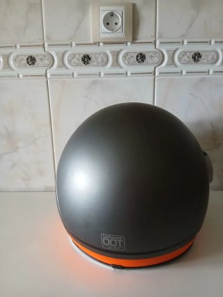 Casco Moto Jet Talla M/L Gris