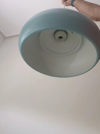 Lámpara de techo turquesa