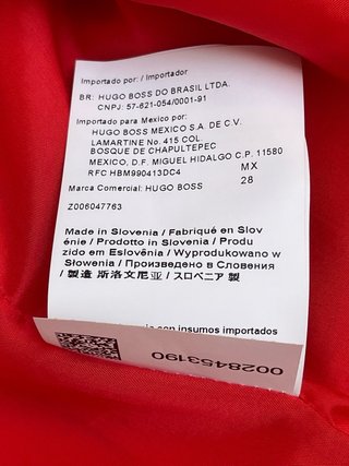 Chaqueta corta BOSS roja