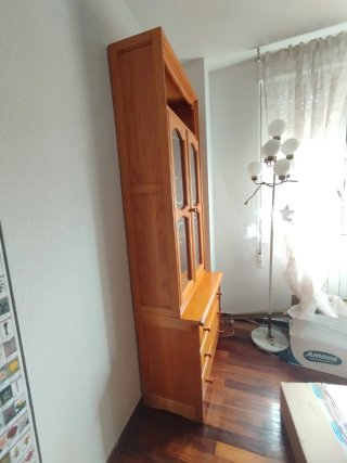 Vitrina doble madera maciza