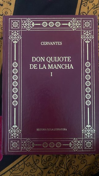 Don Quijote tomo I (libro literatura castellana)