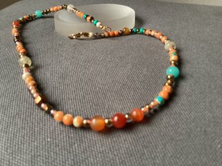 Collar Piedra Lluvia Multicolor
