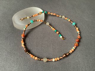 Collar Piedra Lluvia Multicolor