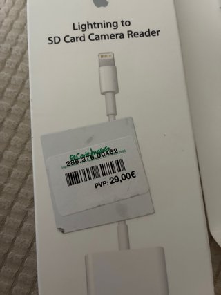 Lector Tarjetas SD Apple Lightning