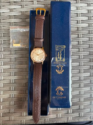 Zenith estilo "Calatrava" chapado en oro años 60