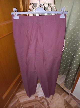 Sisley Pantaloni Lino Made Italy