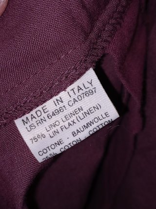 Sisley Pantaloni Lino Made Italy