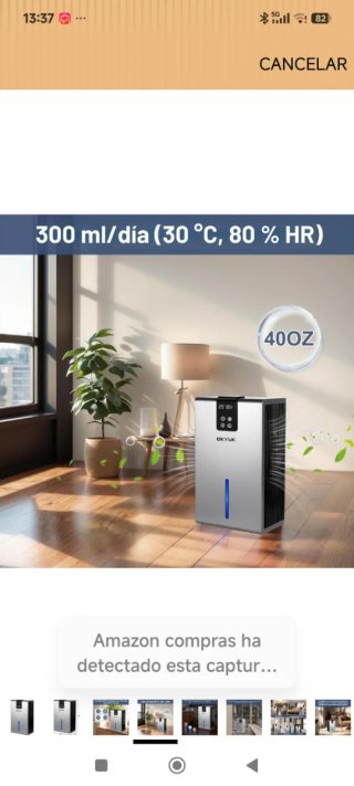 Deshumidificador OKYUK Eléctrico 2700ml Gris