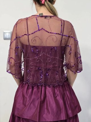 Vestido Tintoretto cerimónia + capa tule