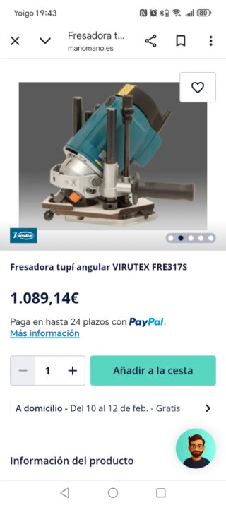 Fresadora Angular Virutex Tupi precio tienda fotos