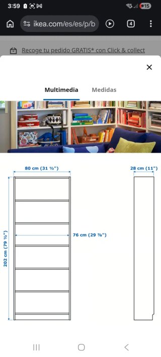 Estantería Billy Ikea Blanca