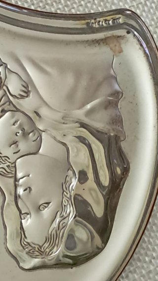 Icona Sacra Madre e Bambino Argento