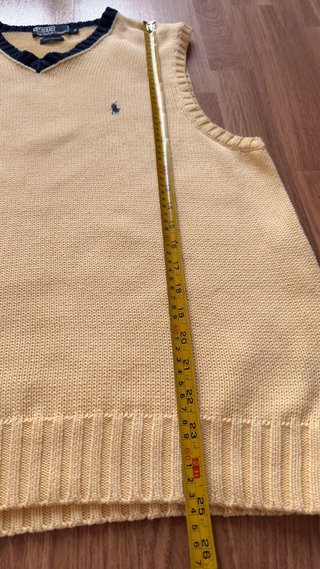 Chaleco Y2K Polo Ralph Lauren cuello pico Talla M