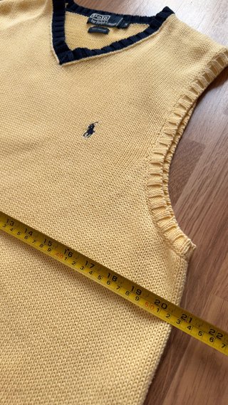 Chaleco Y2K Polo Ralph Lauren cuello pico Talla M