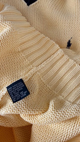Chaleco Y2K Polo Ralph Lauren cuello pico Talla M