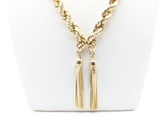 Cadena Oro 18k con Tassels