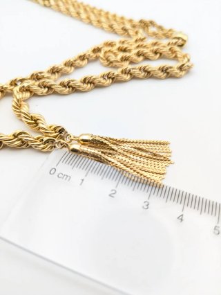Cadena Oro 18k con Tassels