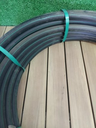 Aqua Control 62525 - Tubería riego de 25 mm, Negro