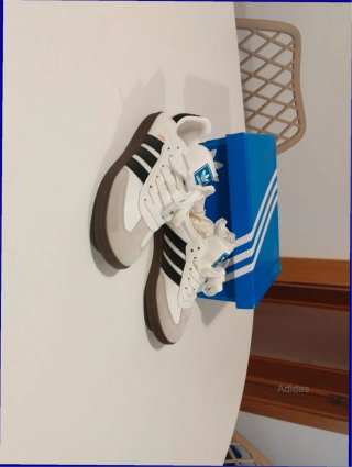 Zapatillas Adidas Samba Beige/Blanco Talla 40.5