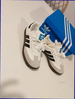 Zapatillas Adidas Samba Beige/Blanco Talla 40.5