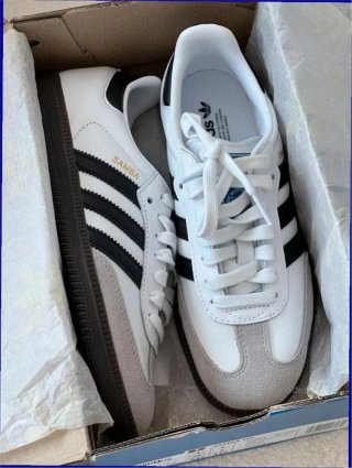 Adidas Samba Talla 40 Blancas y Grises