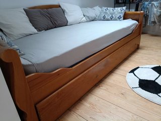 Cama nido de madera con cama extraíble 200x100