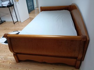 Cama nido de madera con cama extraíble 200x100