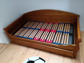 Cama nido de madera con cama extraíble 200x100