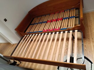 Cama nido de madera con cama extraíble 200x100