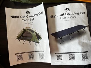 Night Cat Tienda De Campaña Plegable para 1 Person