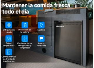 Nevera portátil eléctrica 65L