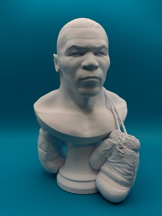 Busto 3D Mike Tyson - Altezza 25cm
