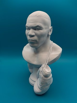 Busto 3D Mike Tyson - Altezza 25cm